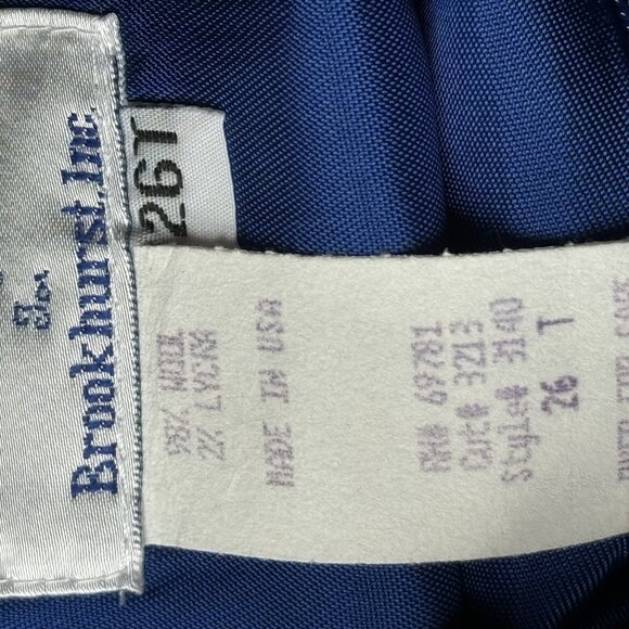 Mary Kay For Brookhurst Skirt Size 26Tall Blue Wool Blend Women Straight Skirt - Picture 5 of 11